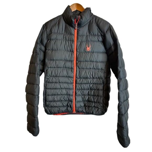 Spyder Black Puffer Jacket size Medium - Picture 1 of 10